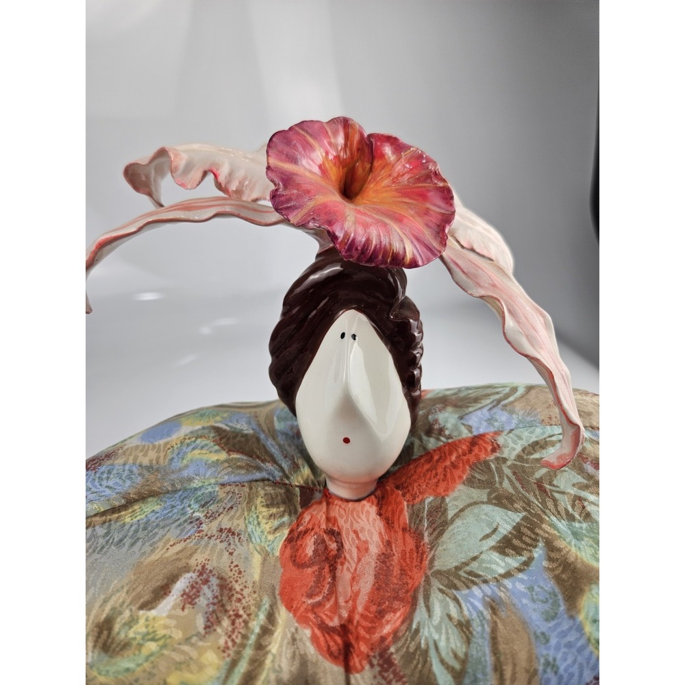 Vtg 22" Poupee Millet Cerri Art French Porcelain Doll‎ Serge Lily Hat *See Desc*